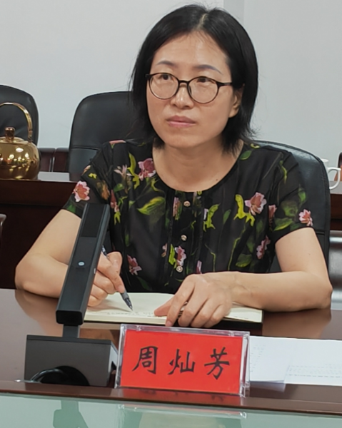 省农科院经信研究所所长周灿芳。