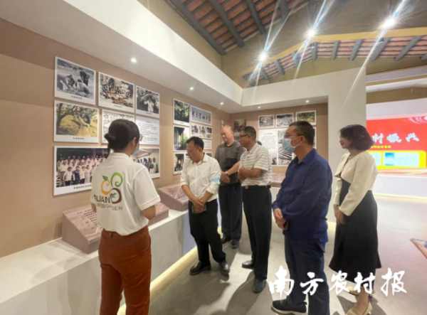 廖森泰一行调研广东丽宫新会陈皮农旅产业有限公司。